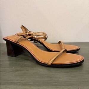 Zara Tan Strappy Sandals